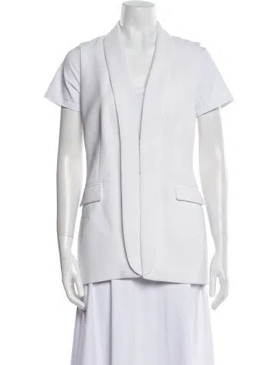 Pre-owned Alice And Olivia Nylon Vest In White