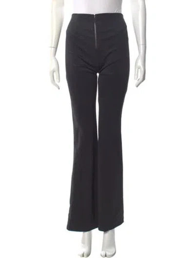 Pre-owned Alice And Olivia Nylon Wide Leg Pants In Gray