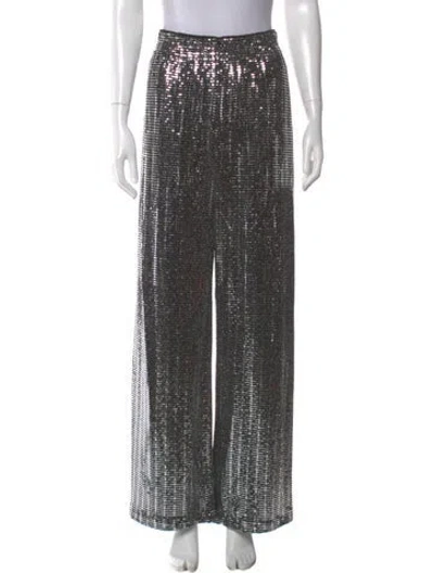 Pre-owned Alice And Olivia Nylon Wide Leg Pants In Multi