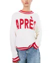 Alice And Olivia Odgen Apres Jumper In Ecru Multi
