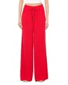 Alice And Olivia Ojai Ultra Wide Leg Pants In Red