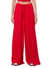 Alice And Olivia Ojai Wide Leg Pant In Bright Ruby In Red