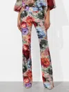 Alice And Olivia Olivia Bootcut Pant In Multi