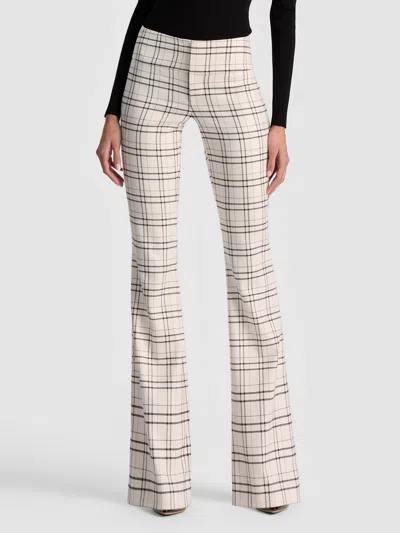 Alice And Olivia Olivia Bootcut Pant In White