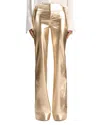 Alice And Olivia Olivia Faux Leather Pants In Gold