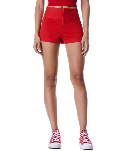 Alice And Olivia Olivia Jean Short In Red