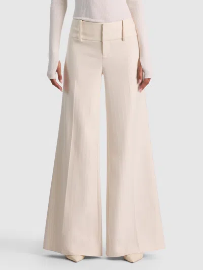 Alice And Olivia Olivia Wide Leg Pant In Chino