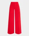 Alice And Olivia Olivia Wide-leg Pants In Bright Ruby