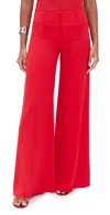 Alice And Olivia Olivia Wide-leg Pants In Bright Ruby