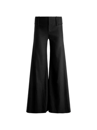 Alice And Olivia Olivia Wide-leg Trousers In Black