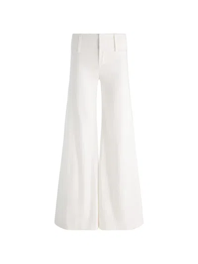 Alice And Olivia Olivia Wide-leg Trousers In White