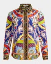 Alice And Olivia On The Road Willa Placket Top In On The Road