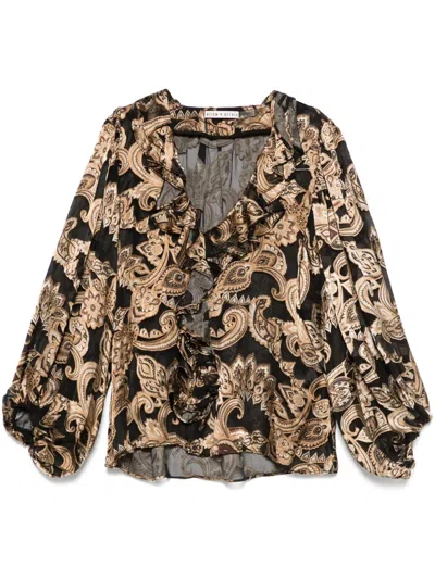 Alice And Olivia Opal Tunic In Black  
