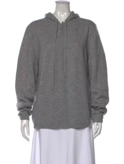 Pre-owned Alice And Olivia Open Front Sweater In Gray