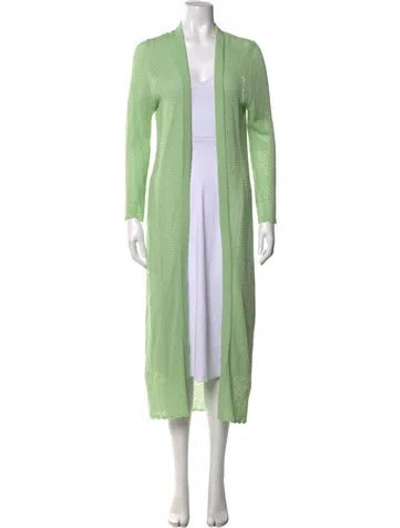 Pre-owned Alice And Olivia Open Front Sweater In Green