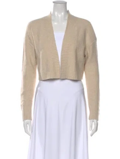 Pre-owned Alice And Olivia Open Front Sweater In Neutral