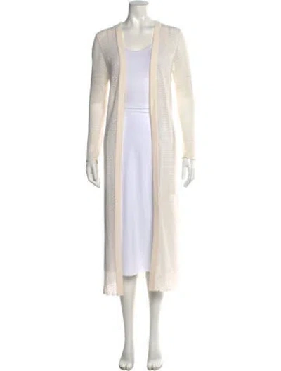 Pre-owned Alice And Olivia Open Front Sweater In Neutral