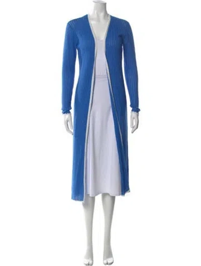 Pre-owned Alice And Olivia Open Front Sweater W/ Tags In Blue