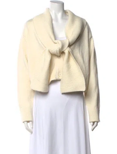 Pre-owned Alice And Olivia Open Front Sweater W/ Tags In Neutral