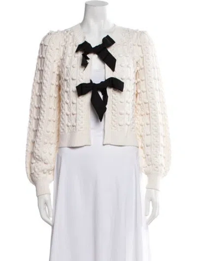 Pre-owned Alice And Olivia Open Front Sweater W/ Tags In Neutral