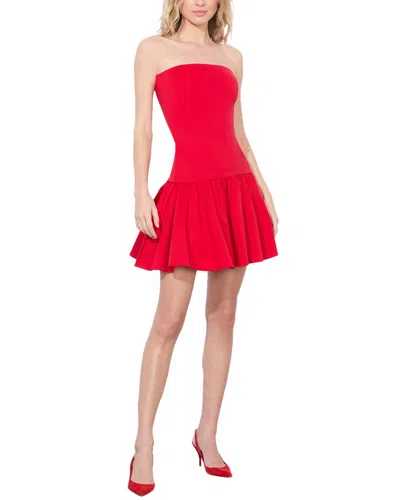 ALICE AND OLIVIA ORIANA STRAPLESS DROP WAIST MINI DRESS
