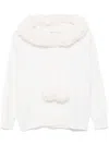 Alice And Olivia Oscar Hoodie In White