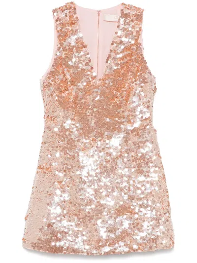 Alice And Olivia Pacey Mini Dress In 粉色