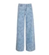 Alice And Olivia Paisley Amazing Relaxed Jeans In Blue