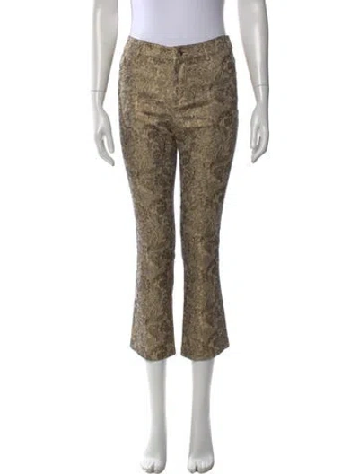 Pre-owned Alice And Olivia Paisley Print Flared Pants