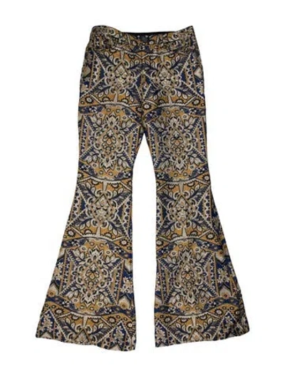 Pre-owned Alice And Olivia Paisley Print Flared Pants W/ Tags In Multicolor