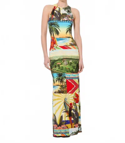 Alice And Olivia Pania Maxi Dress In Island Dreams Multi
