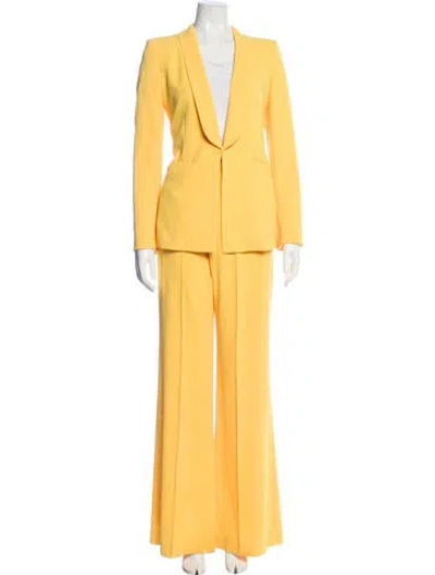 Pre-owned Alice And Olivia Pant Set In Yellow