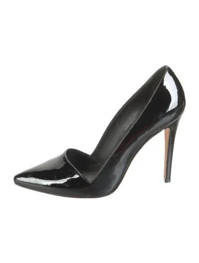 Pre-owned Alice + Olivia Patent Leather Pumps In Black
