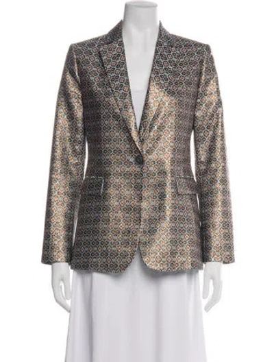 Pre-owned Alice And Olivia Patterned Blazer