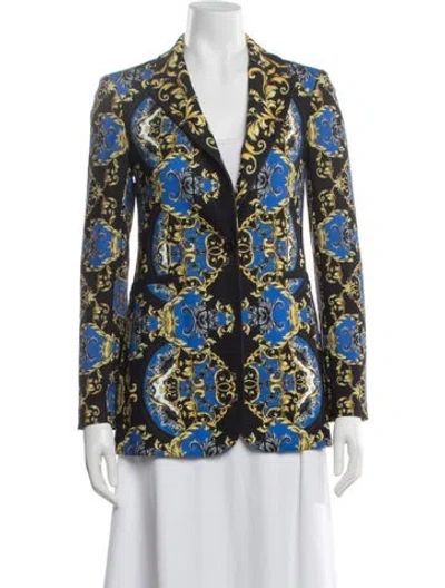 Pre-owned Alice And Olivia Patterned Blazer W/ Tags In Blue
