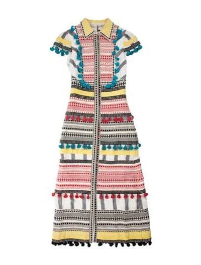 Pre-owned Alice And Olivia Patterned Coat In Multi