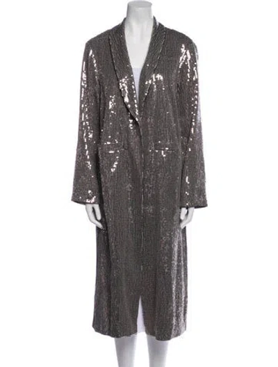 Pre-owned Alice And Olivia Patterned Faux Fur Coat