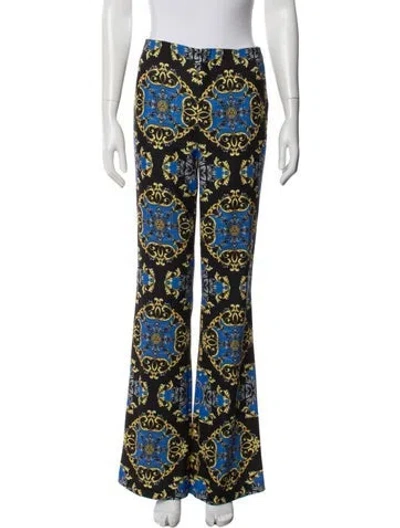 Pre-owned Alice And Olivia Patterned Flared Pants In Multi