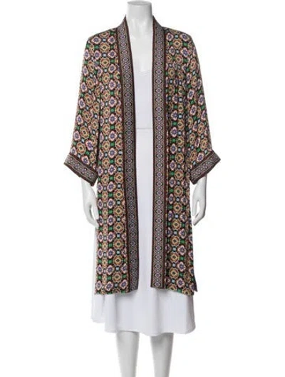 Pre-owned Alice And Olivia Patterned Jacket In Black