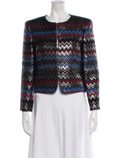 Pre-owned Alice And Olivia Patterned Jacket In Multi