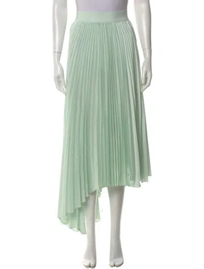 Pre-owned Alice And Olivia Patterned Midi Length Skirt In Green