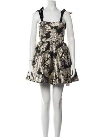 Pre-owned Alice And Olivia Patterned Mini Dress In Multi