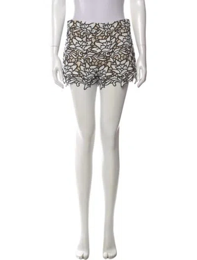 Pre-owned Alice And Olivia Patterned Mini Shorts