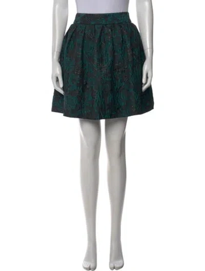 Pre-owned Alice And Olivia Patterned Mini Skirt