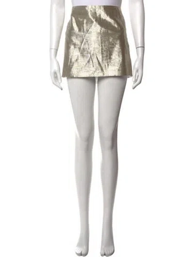 Pre-owned Alice And Olivia Patterned Mini Skirt