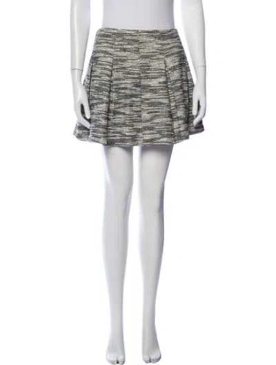 Pre-owned Alice And Olivia Patterned Mini Skirt In Neutrals