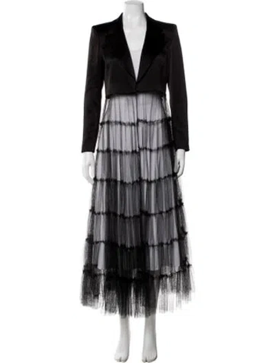 Pre-owned Alice And Olivia Peacoat In Black