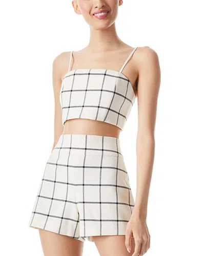 Alice And Olivia Alice + Olivia Pearle Crop Top In White
