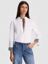 Alice And Olivia Perfect Button Down In White