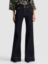 Alice And Olivia Sb High Rise Bell Jean In Blue